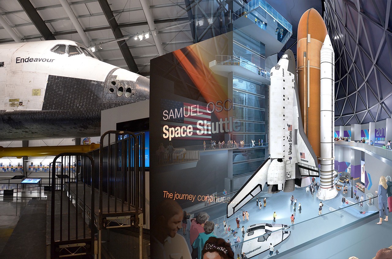 Groundbreaking set for launchpad-like display of retired space shuttle Endeavour