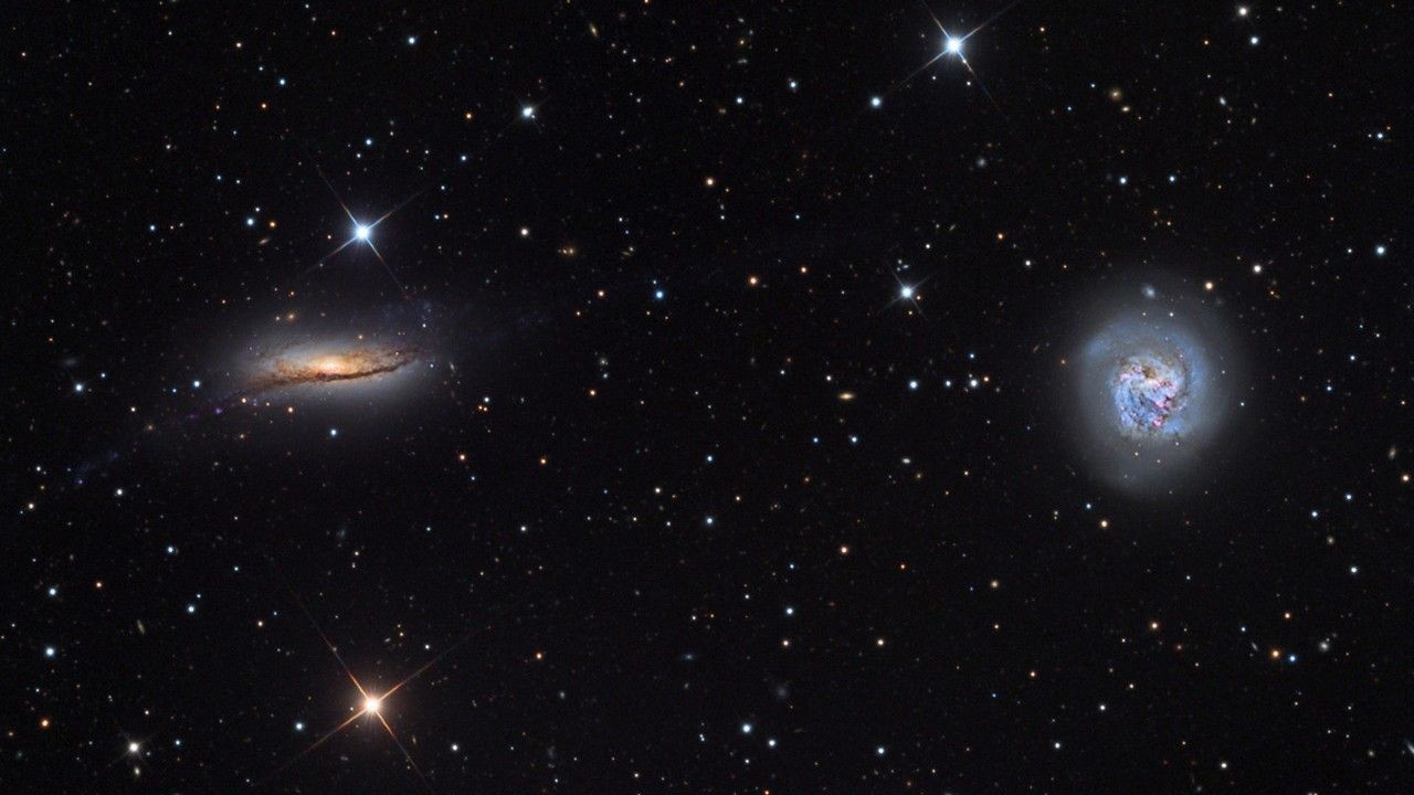 Pair of colliding galaxies may hint at the fate of the Milky Way and its closest galactic neighbor