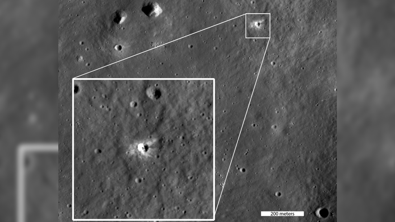 Scientists just discovered a new crater on the moon — they call it a 'freckle'