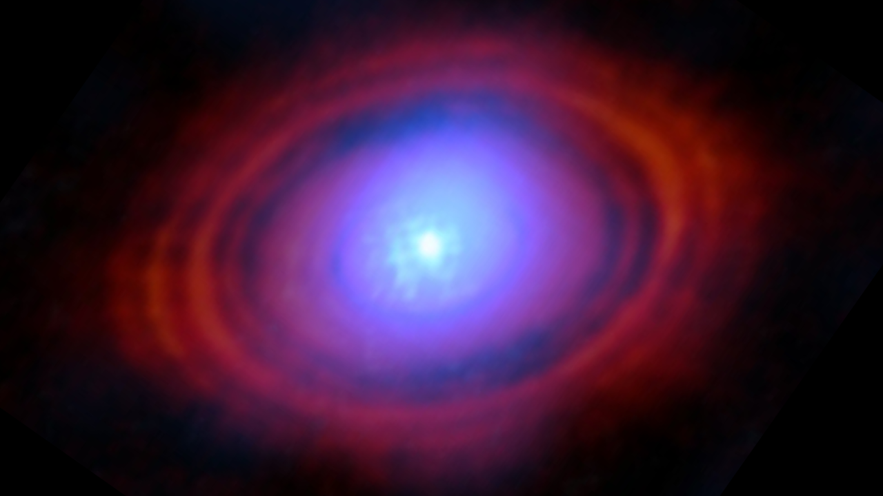 A baby star's planet-forming disk has 3 times more water than all of Earth