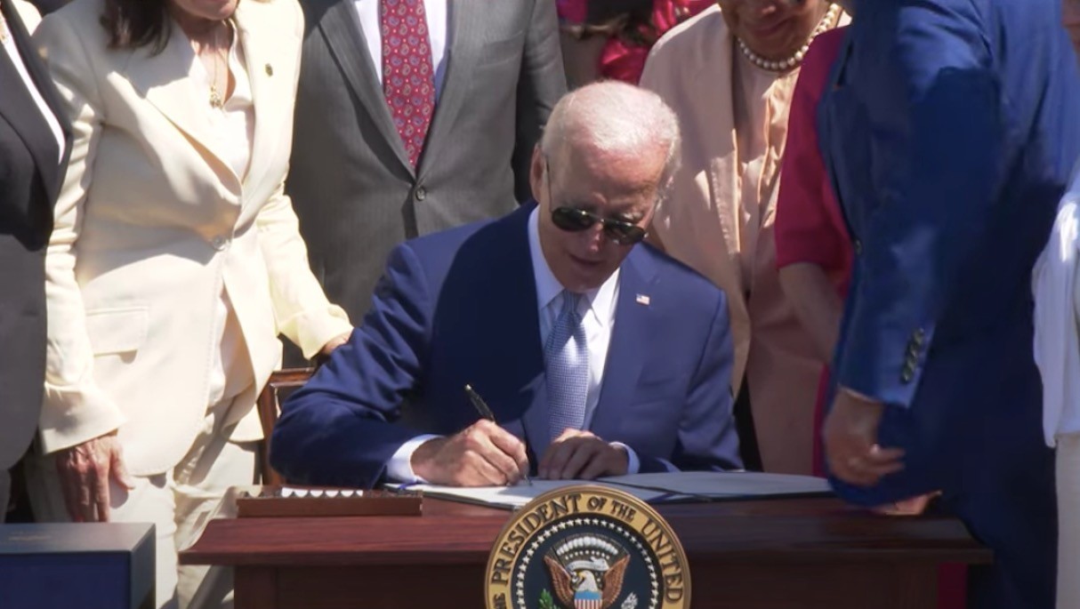 President Biden signs CHIPS Act, approving International Space Station extension to 2030