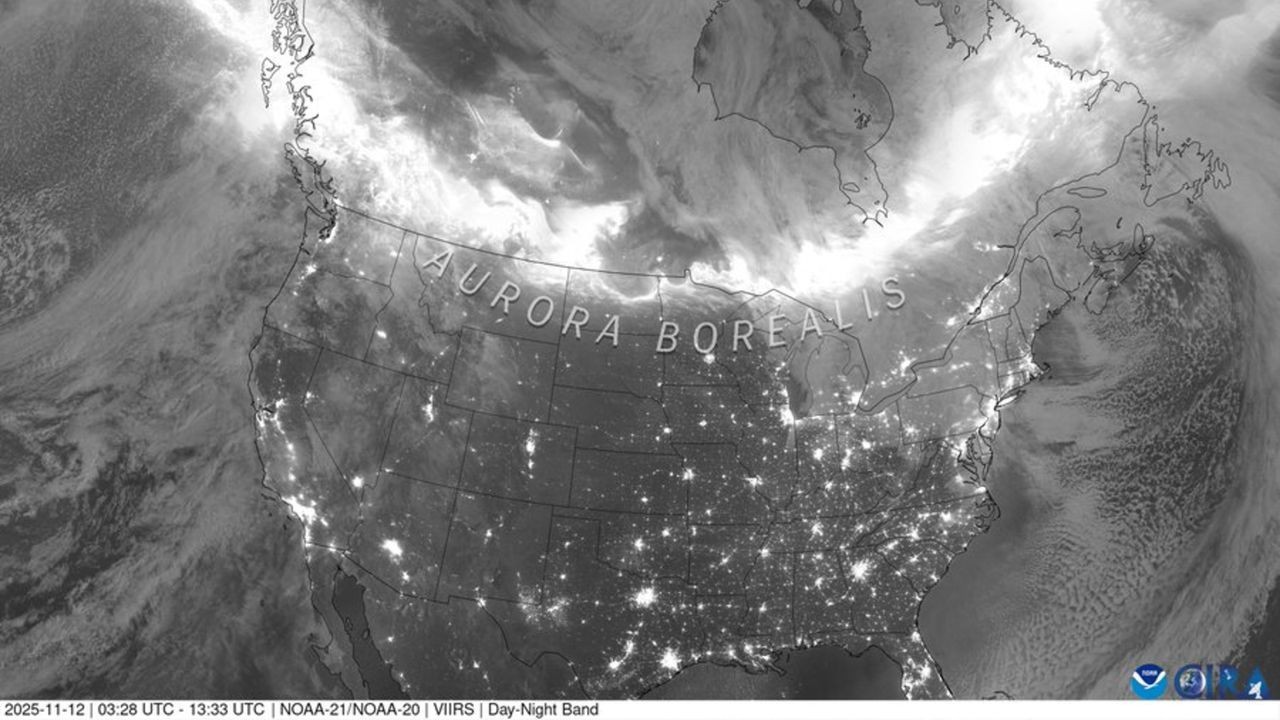 NOAA satellite sees glowing auroras from orbit | Space photo of the day for Nov. 14, 2025