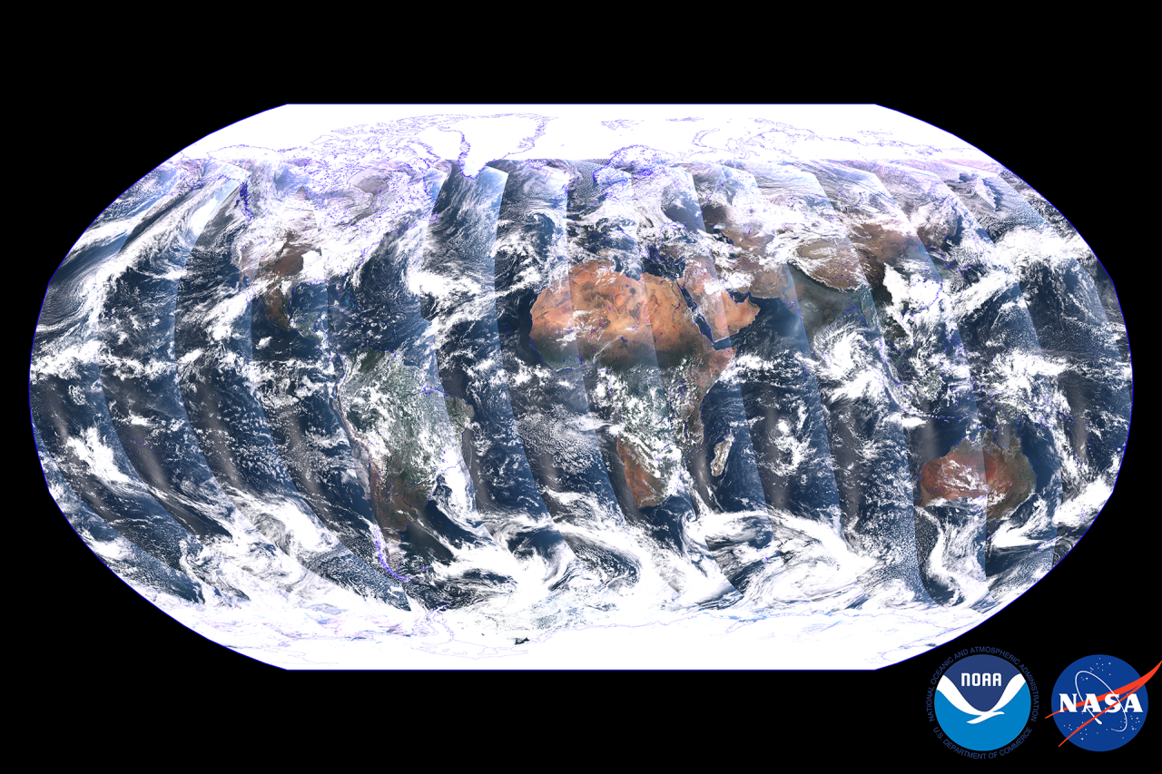 Earth looks stunning in this 1st full view from the NOAA-21 satellite (photos)