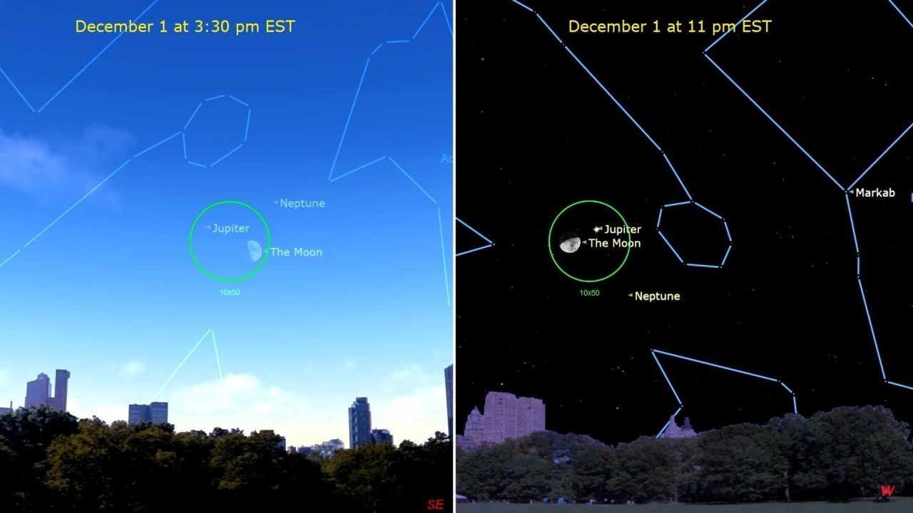 See the moon visit Jupiter in the sky tonight (Dec. 1)