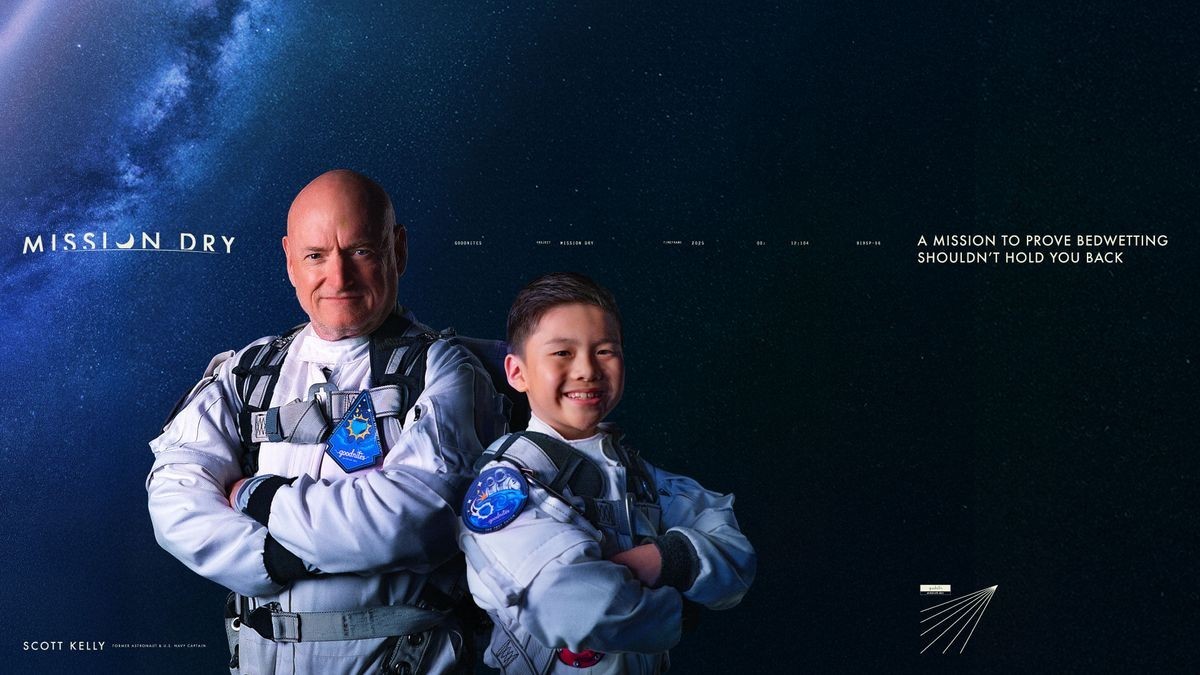 Astronaut Scott Kelly joins 'Mission Dry', stars in Goodnites underwear campaign film