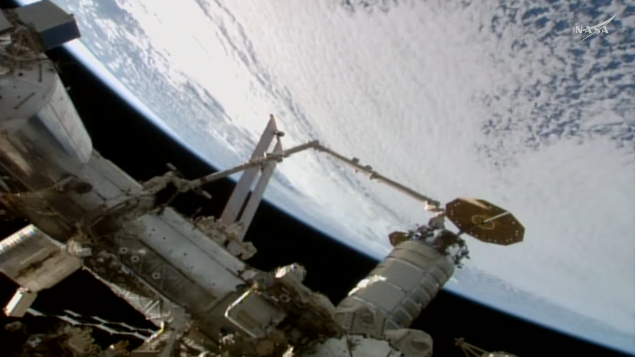 Northrop Grumman's biggest-ever cargo spacecraft arrives at ISS on its debut mission