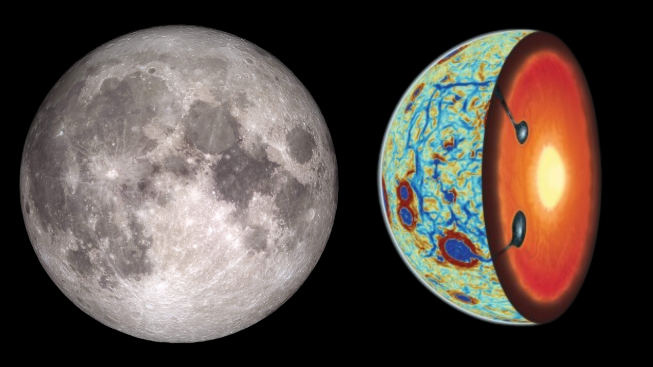 What happened when the moon 'turned itself inside out' billions of years ago?