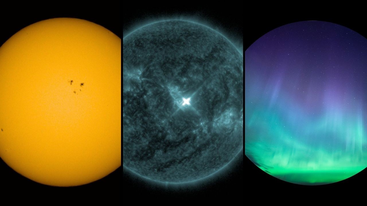 Solar eruption from Earth-facing sunspot could trigger northern lights Aug. 8 (video)