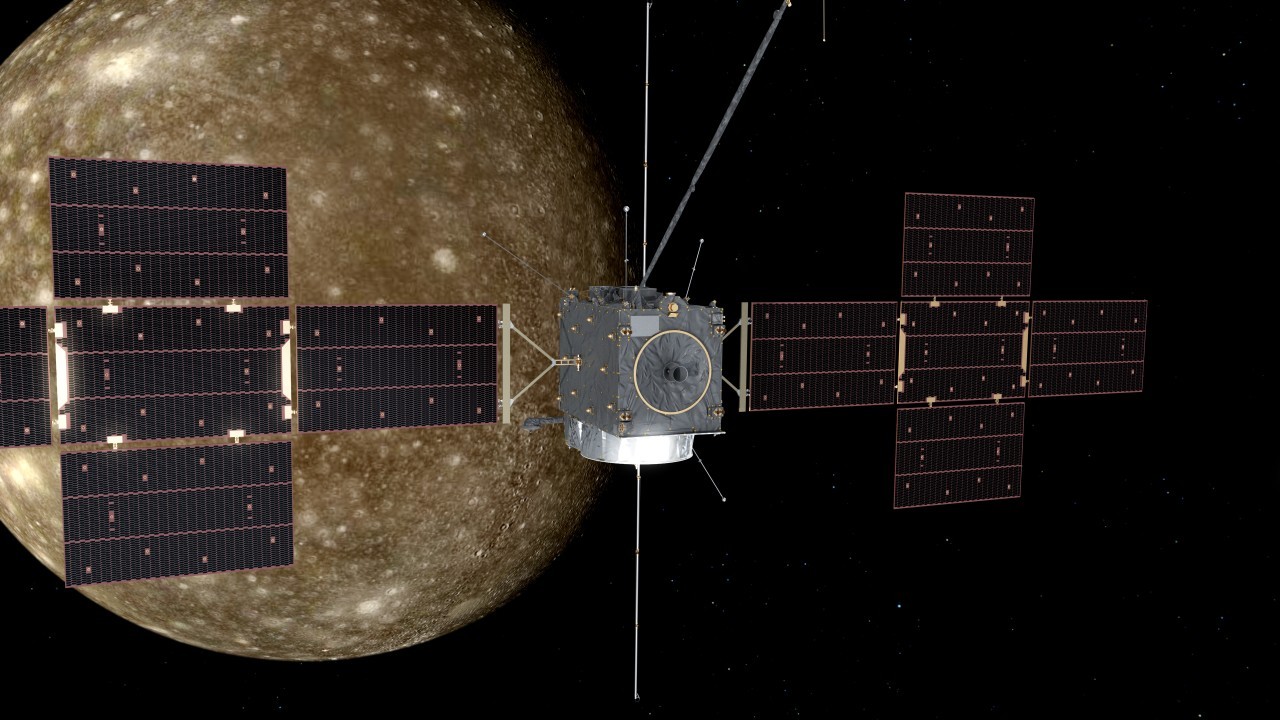 In a virtual reality universe, upcoming 'JUICE' mission flies by Jupiter's moon Callisto