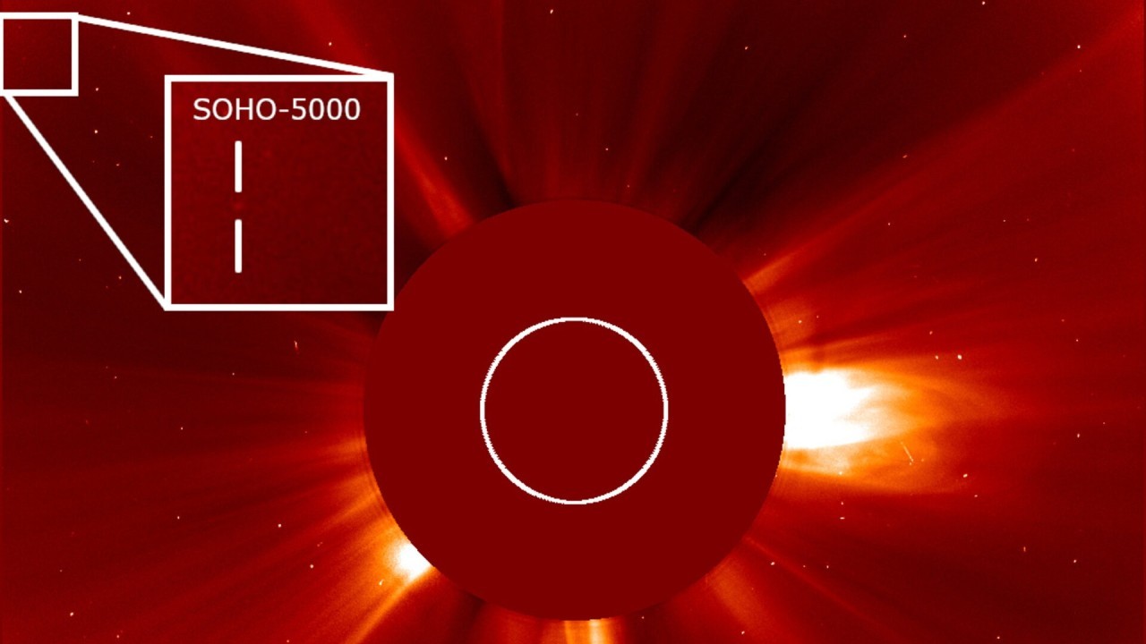 Solar spacecraft 'SOHO' discovers its 5,000th comet