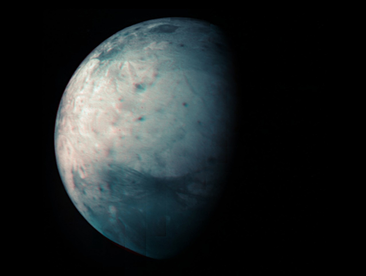 Jupiter's huge moon Ganymede stuns in new infrared image from NASA's Juno probe