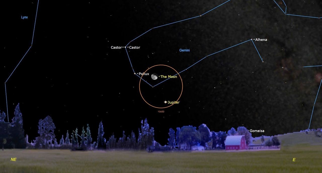 Don't miss Jupiter and the moon join up in the night sky this weekend