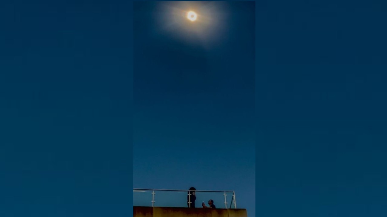 I proposed to my fiancée under the diamond ring of the 2024 total solar eclipse. (She said 'Yes!')