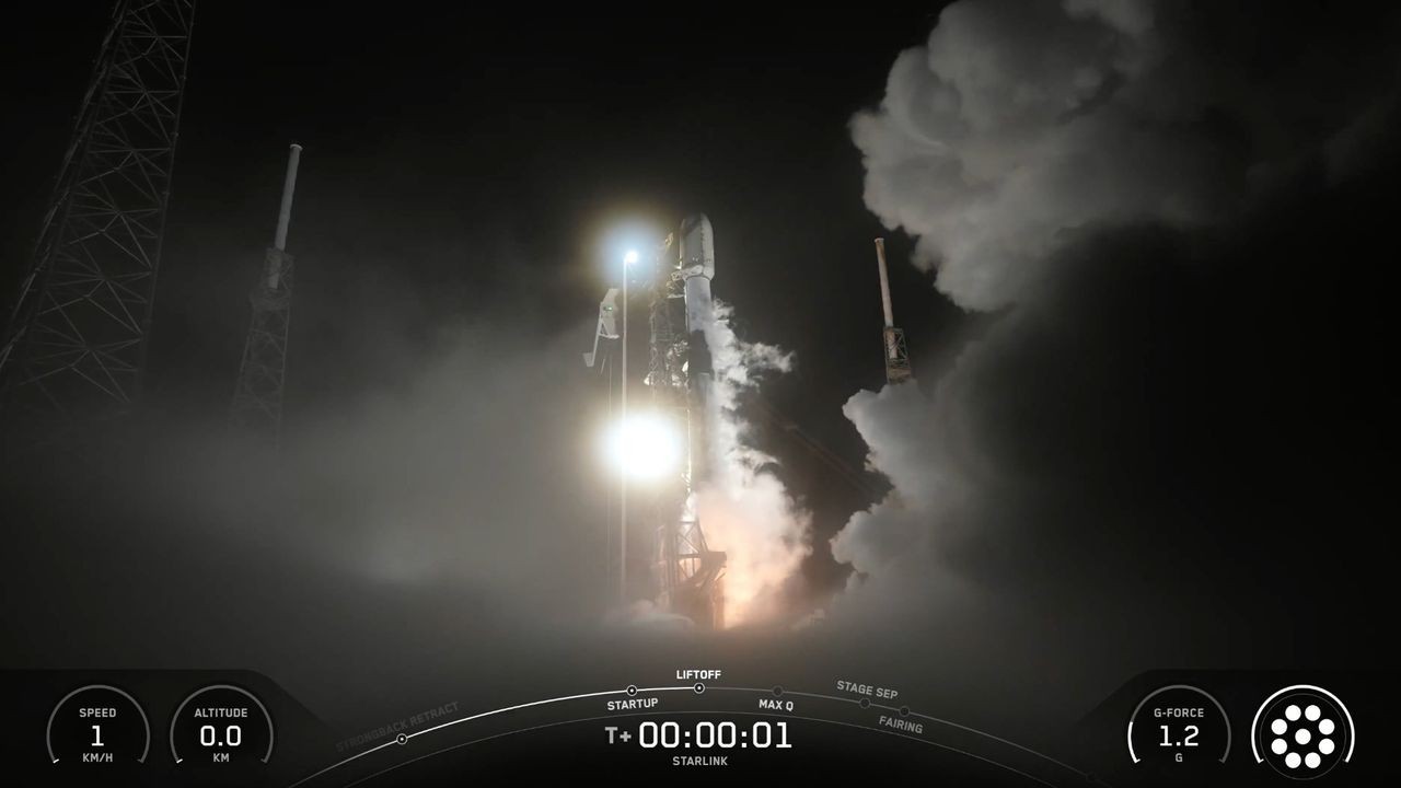SpaceX launches 28 Starlink satellites from Florida, lands rocket at sea