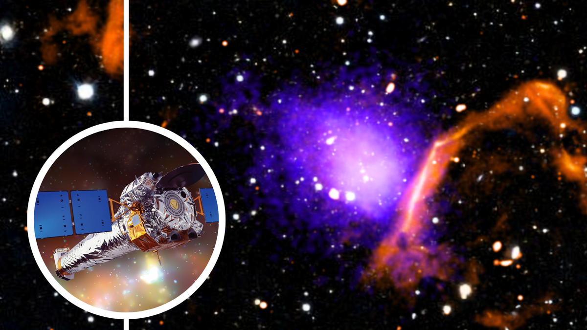 Huge galaxy cluster is wrapped in a cocoon 20 million light-years wide, NASA space telescope finds