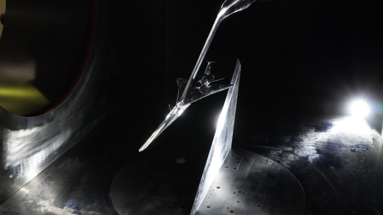 NASA's sci-fi-looking X-59 feels the supersonic wind blow in test tunnel | Space photo of the day for July 16, 2025