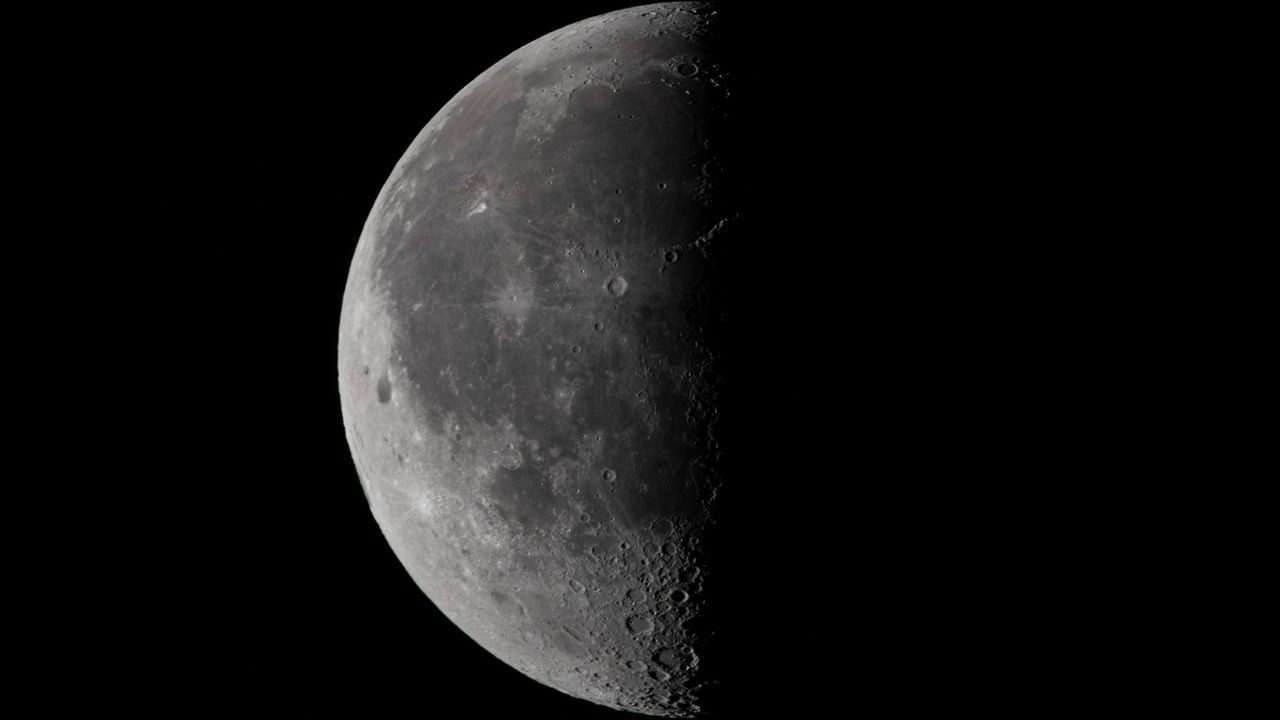 Don't miss the third quarter moon shine near Saturn in the eastern sky tonight