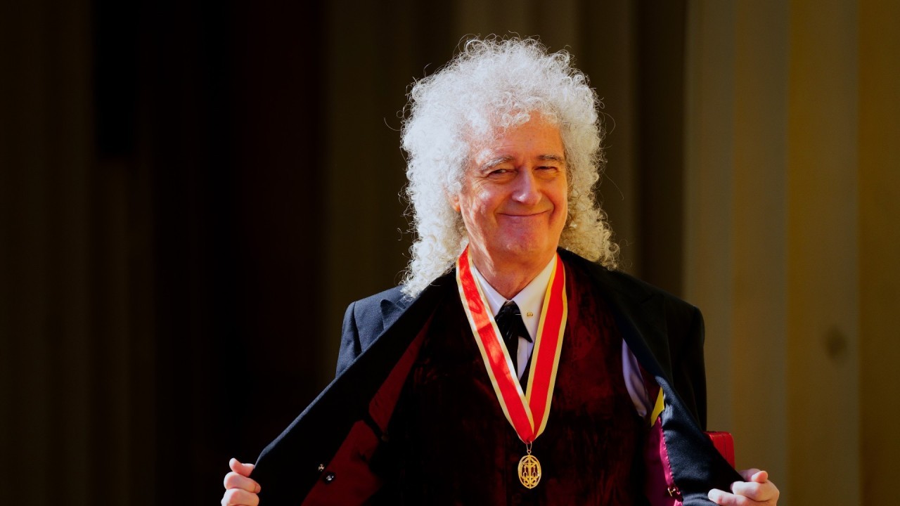 Queen guitarist and astrophysicist Brian May knighted by King Charles III