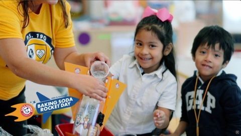 Blast off with the 'Space Gal' Emily Calandrelli for World Space Week on Arm and Hammer's Baking Soda Rocket Day
