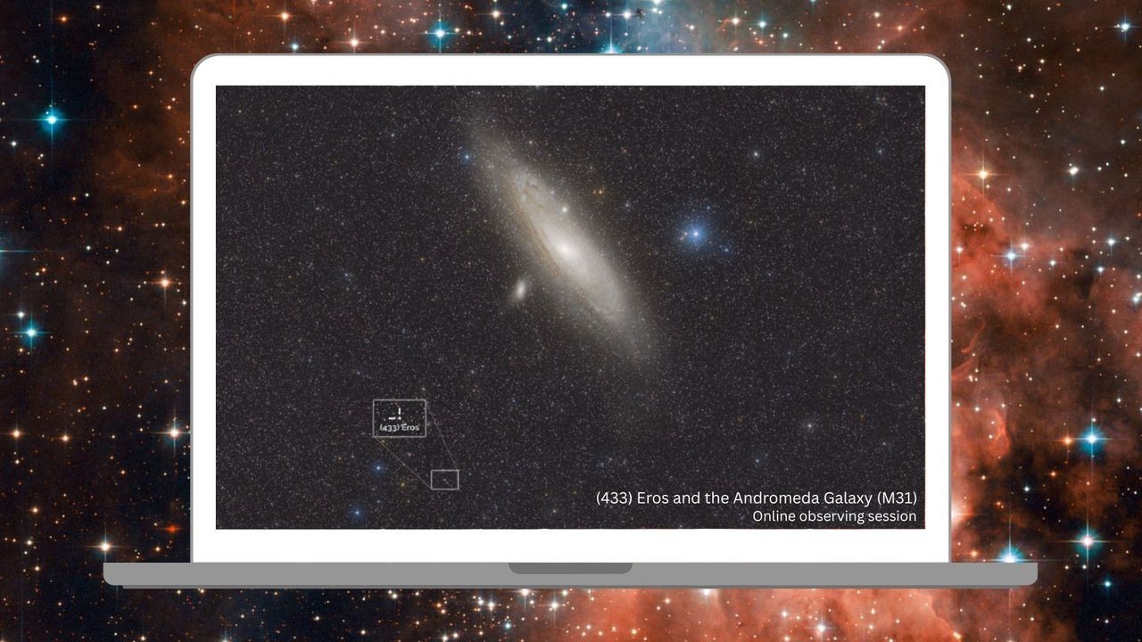 Watch live as near-Earth asteroid Eros buzzes the Andromeda Galaxy on Nov. 30 (video)