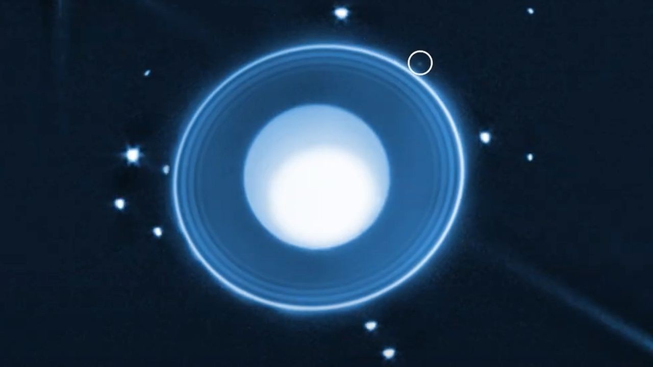 Scientists find tiny new moon around Uranus with the James Webb Space Telescope (photos, video)