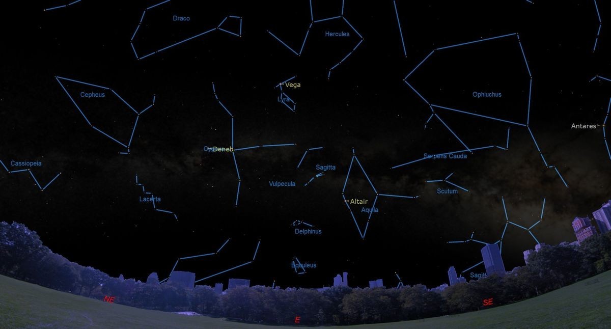 Don't miss the stars of the Summer Triangle twinkling in the eastern sky this weekend